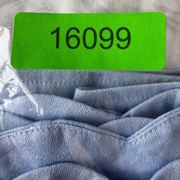 Tobi Women's Petal Hem 1/4 Zip Mini Pencil Skirt Blue Size Large Lined Summer - Picture 14 of 14